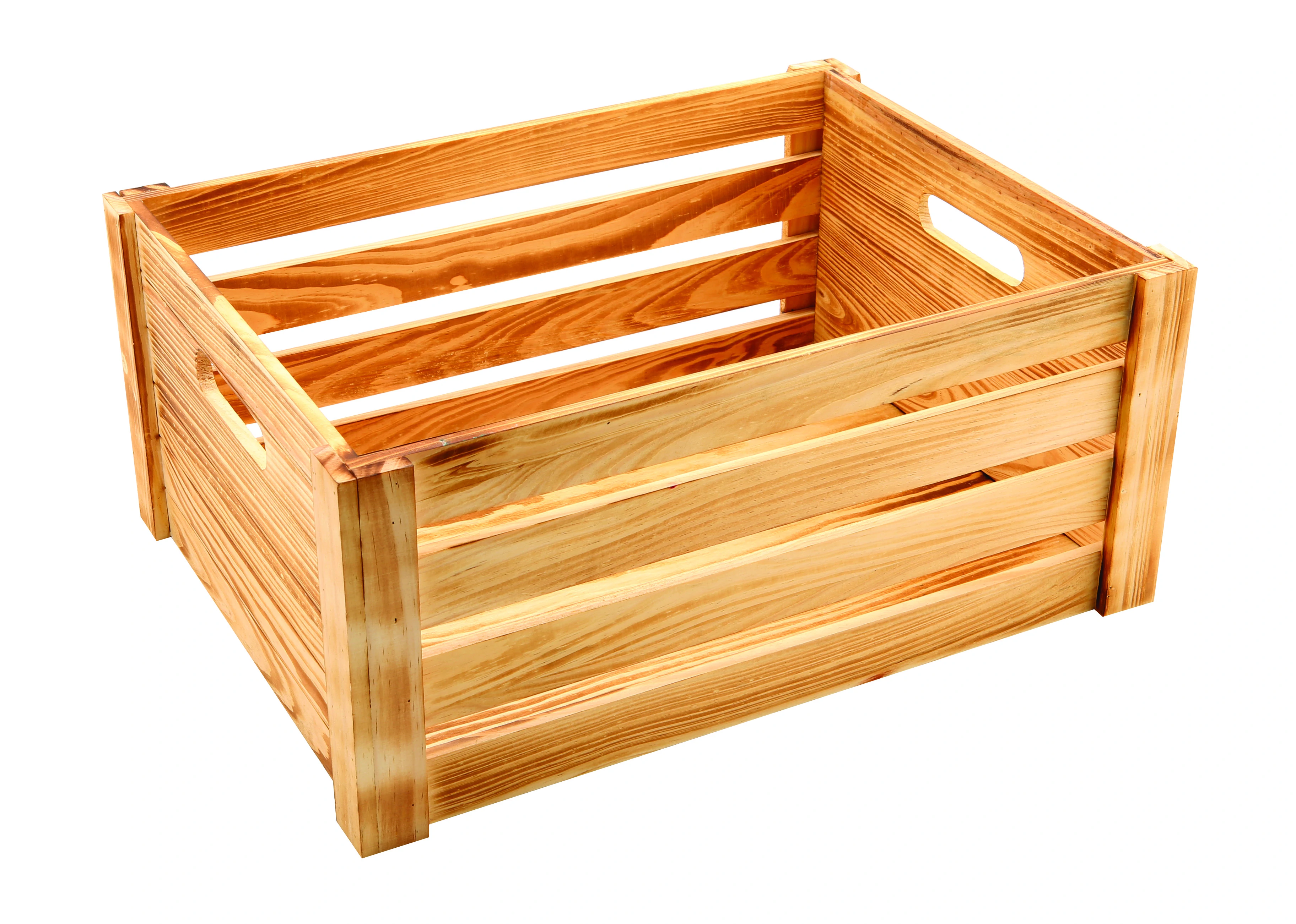 Genware Rustic Wooden Crate 41 x 30 x 18cm