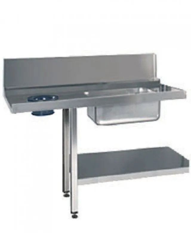 DC Tabling - Prewash Table, Scrap Hole & Undershelf