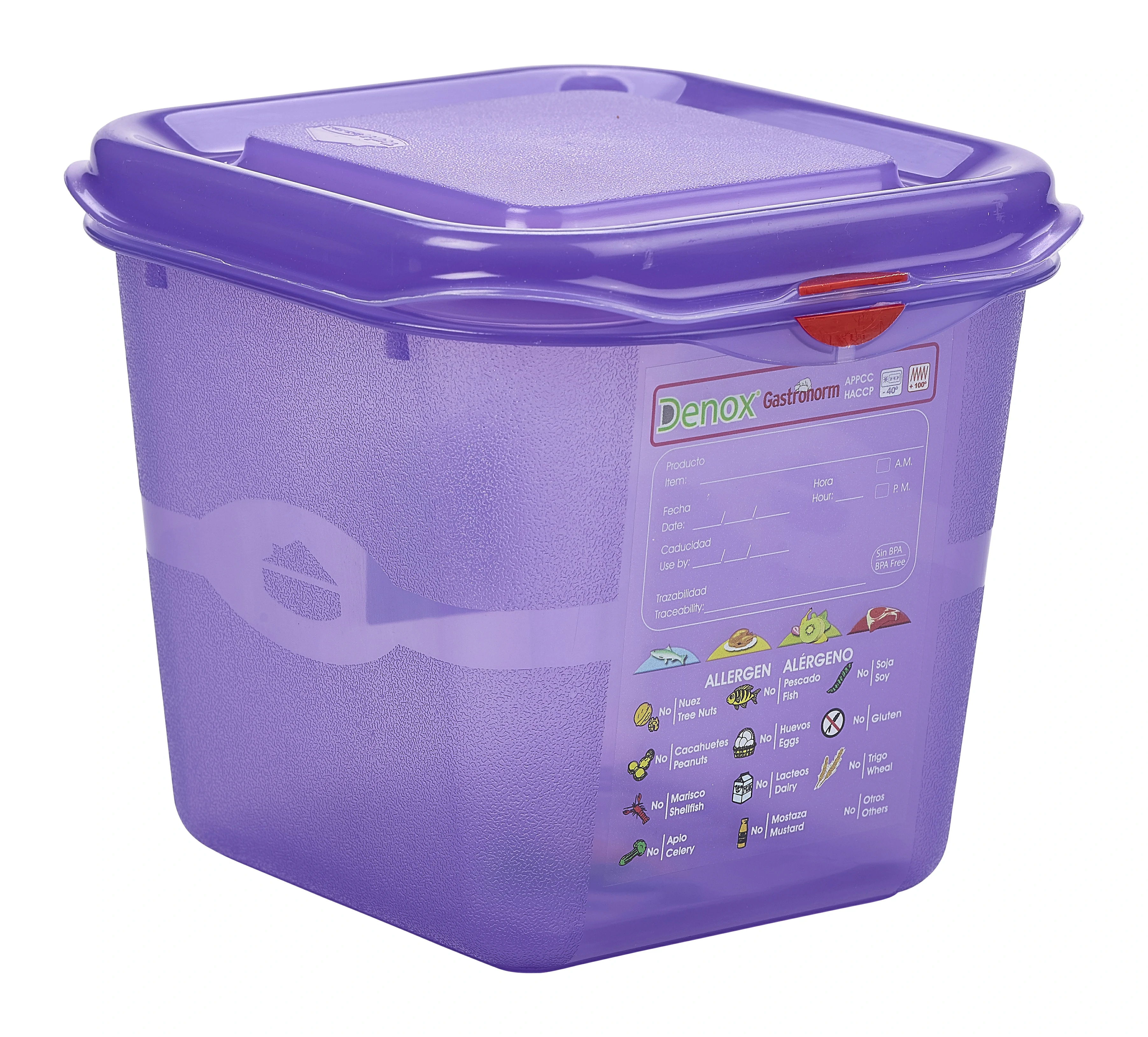 Allergen GN Storage Container 1/6 150mm Deep 2.6L