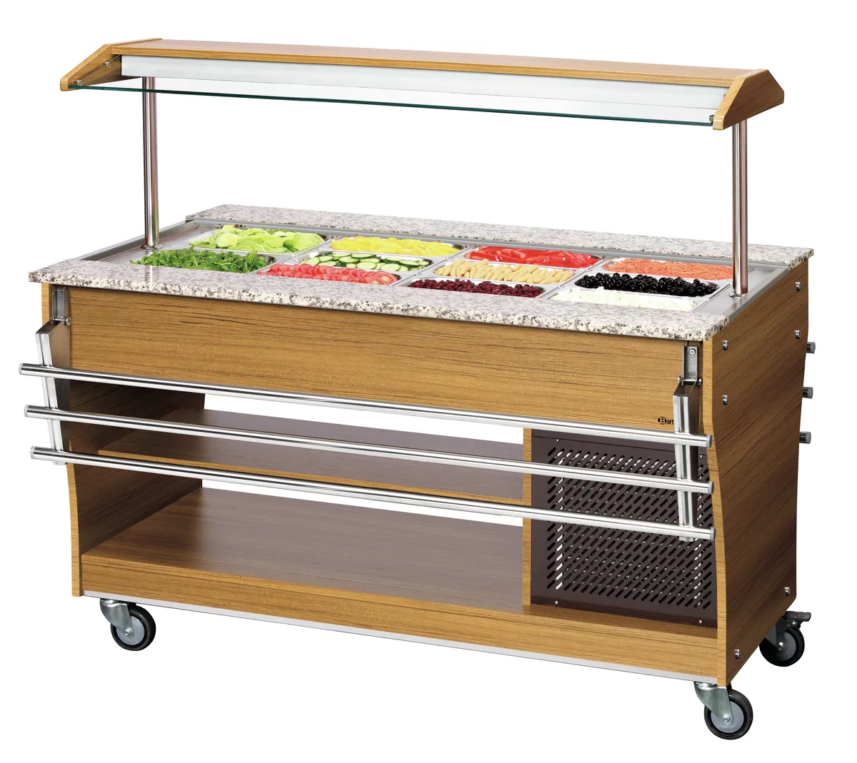 Bartscher Buffet trolley, cold, 4x 1/1 GN