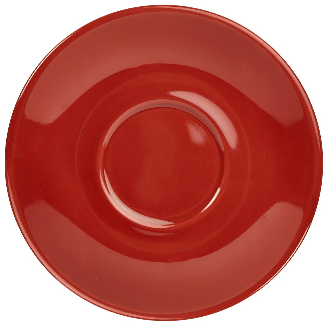 Genware Porcelain Red Saucer 12cm/4.75"