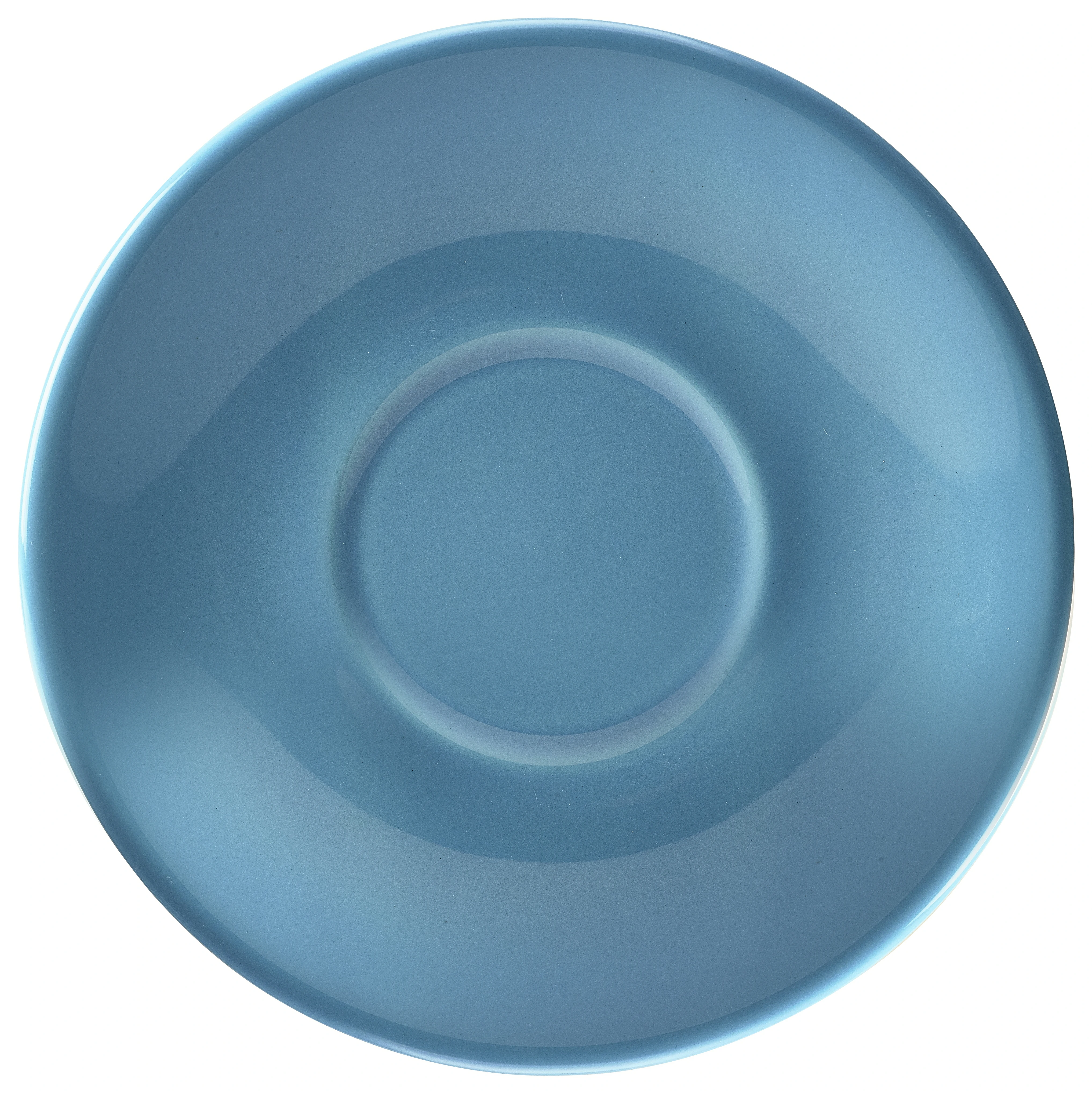 Genware Porcelain Blue Saucer 13.5cm/5.25"