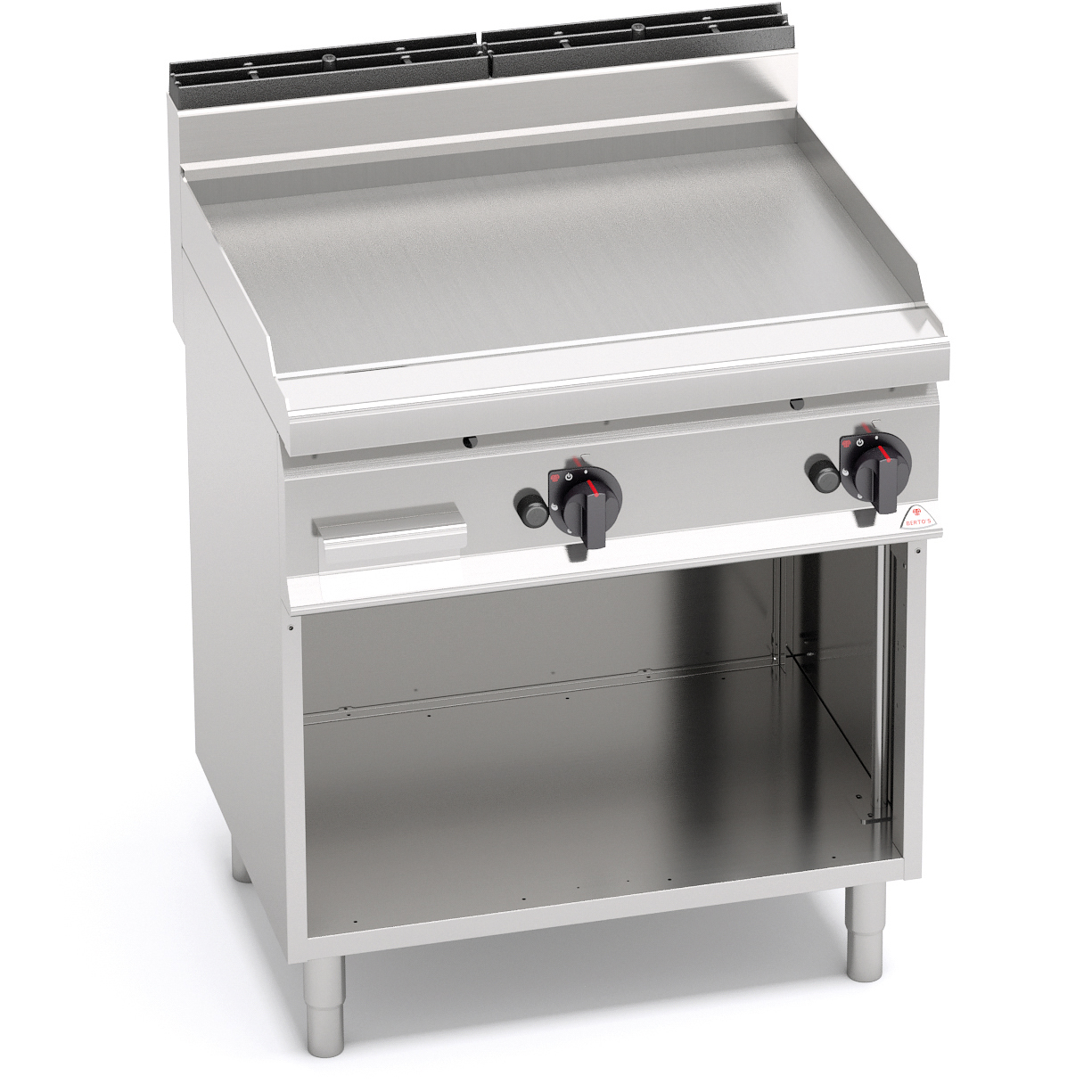 Berto's Smooth Gas Griddle With Cabinet