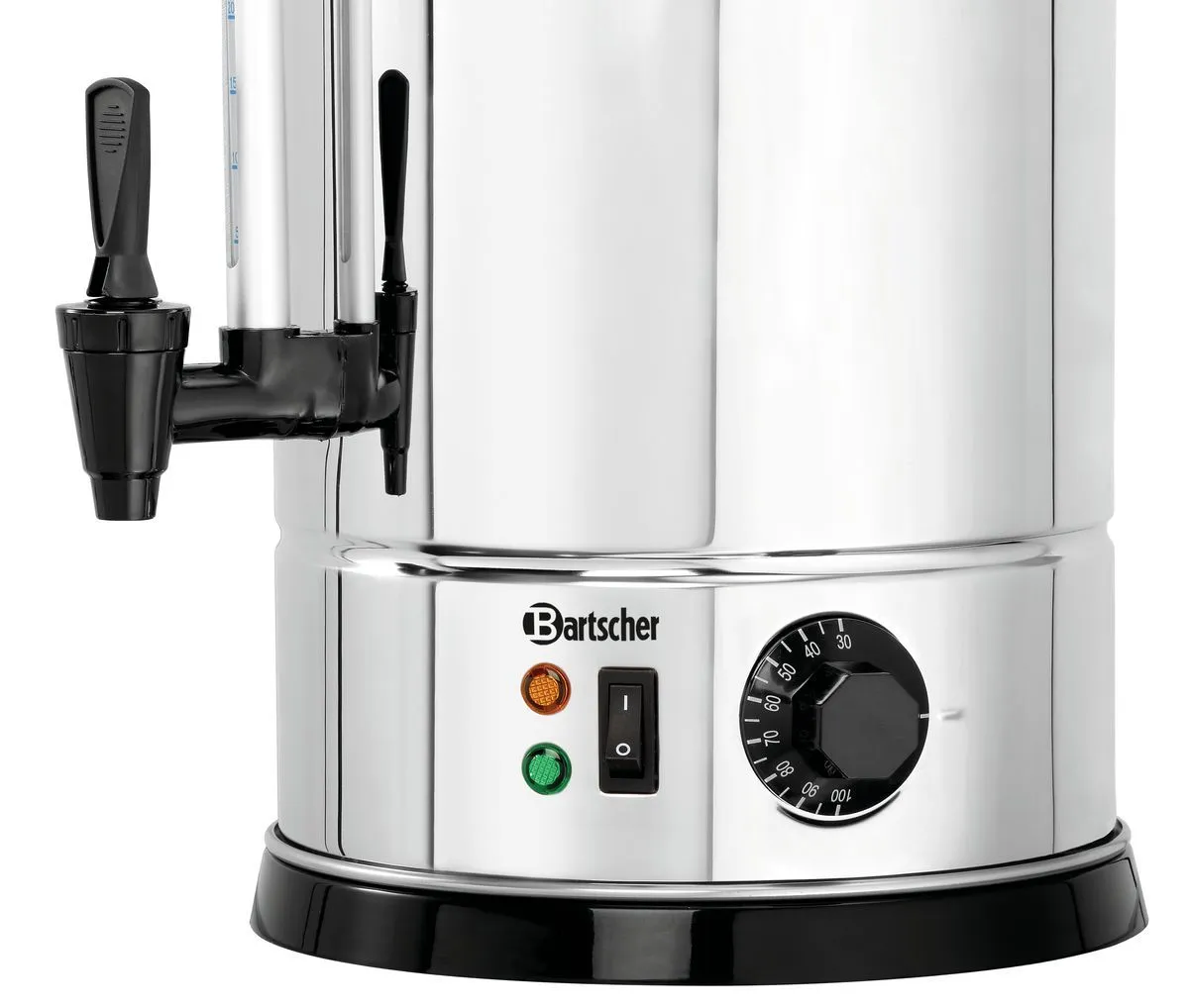 Large coffee maker 30-100 cup, Black and Stainless Coffee Urn