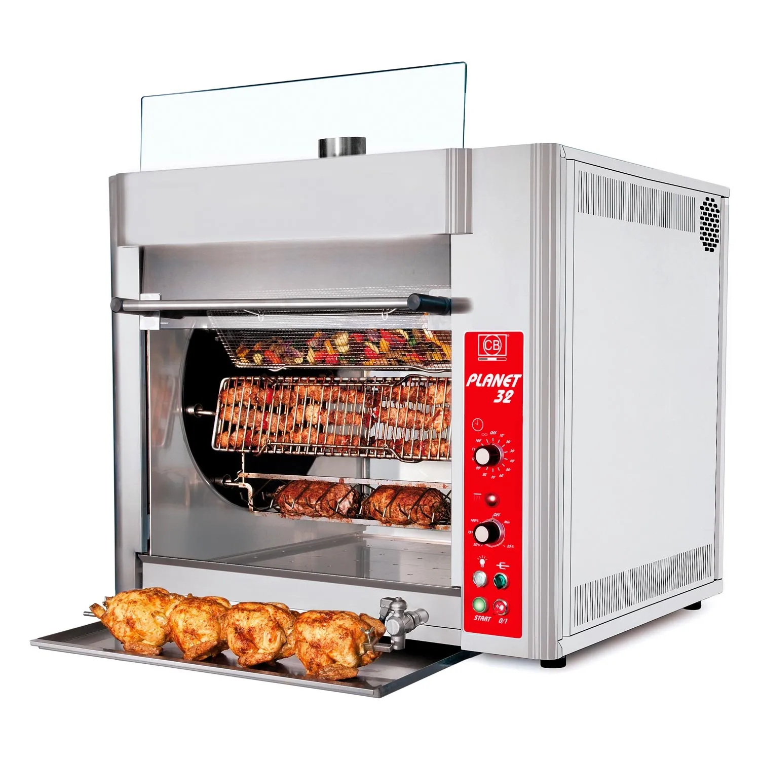 CB Planet 32 High Speed Infra-Red Rotisserie - 32 Bird Capacity