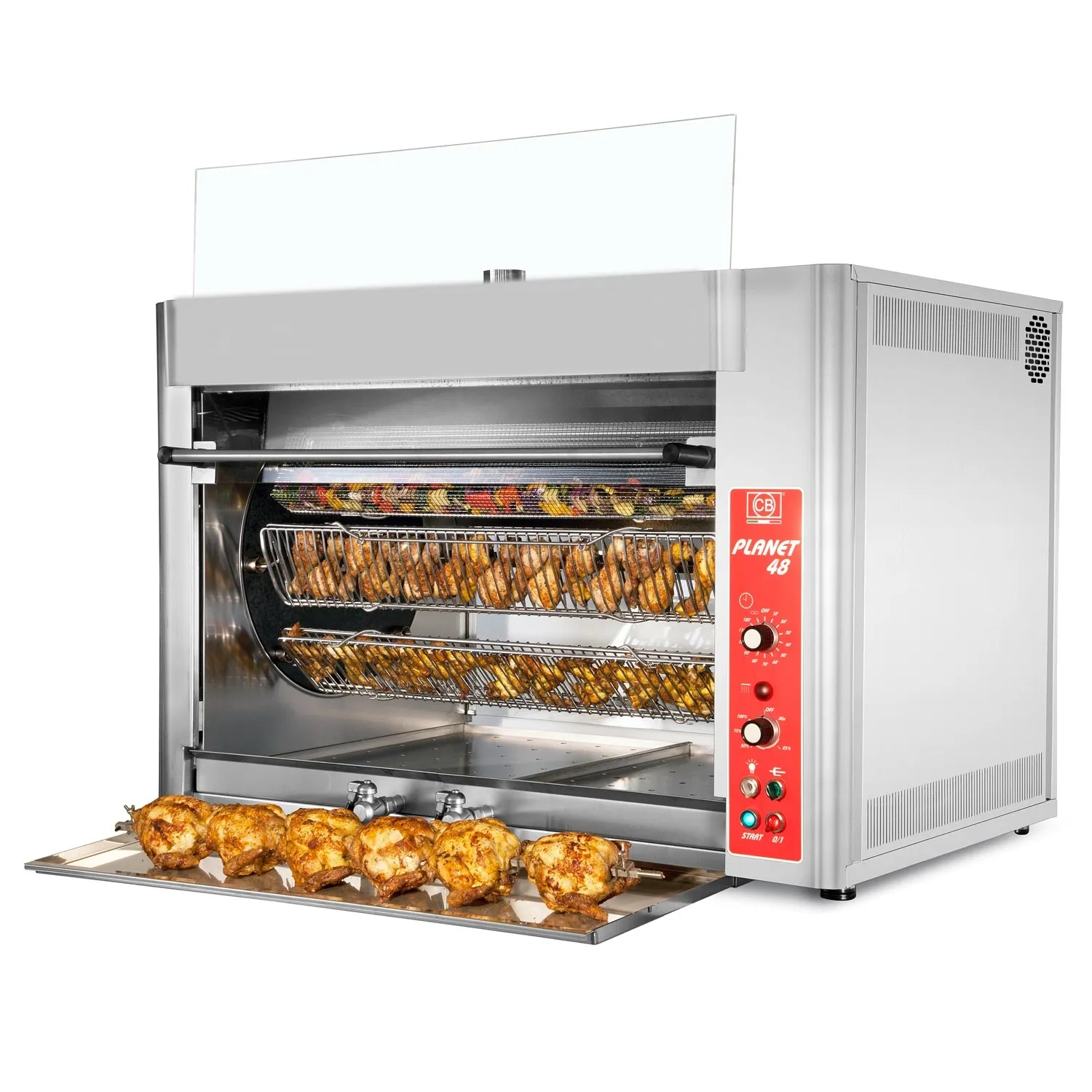 CB Planet 48 High Speed Infra-Red Rotisserie - 48 Bird Capacity