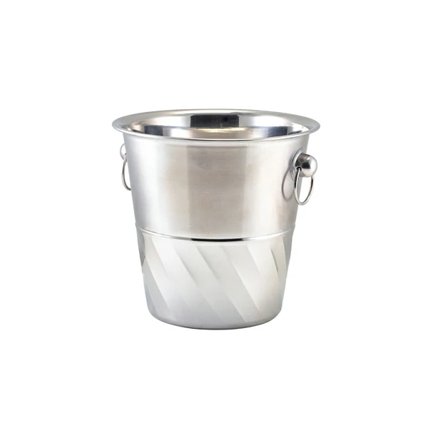 GenWare Stainless Steel Swirl Wine Bucket