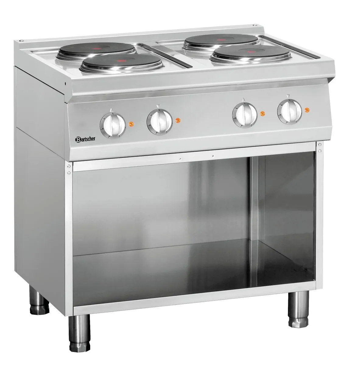 Bartscher Electric stove 700, W800, 4PL,OBU Freestanding