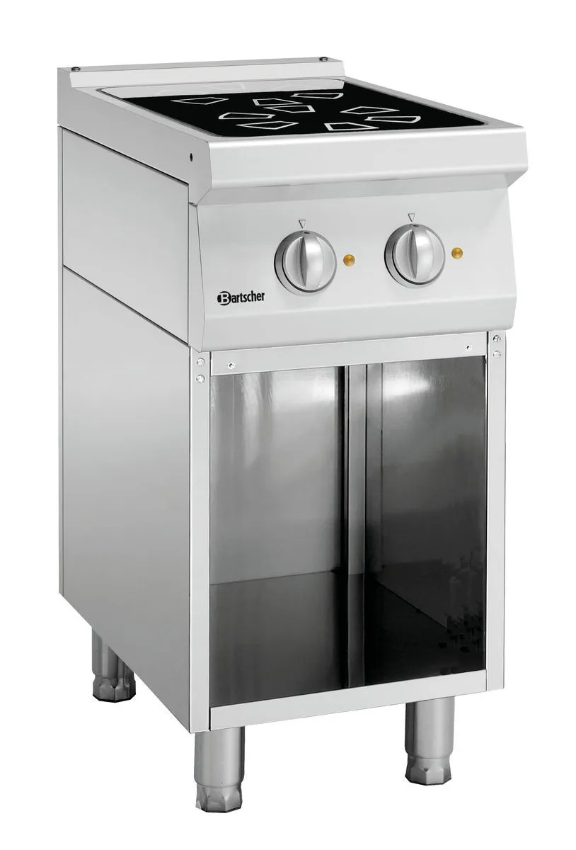 Bartscher Cerane stove 700, 2 HTzon., OBU Freestanding