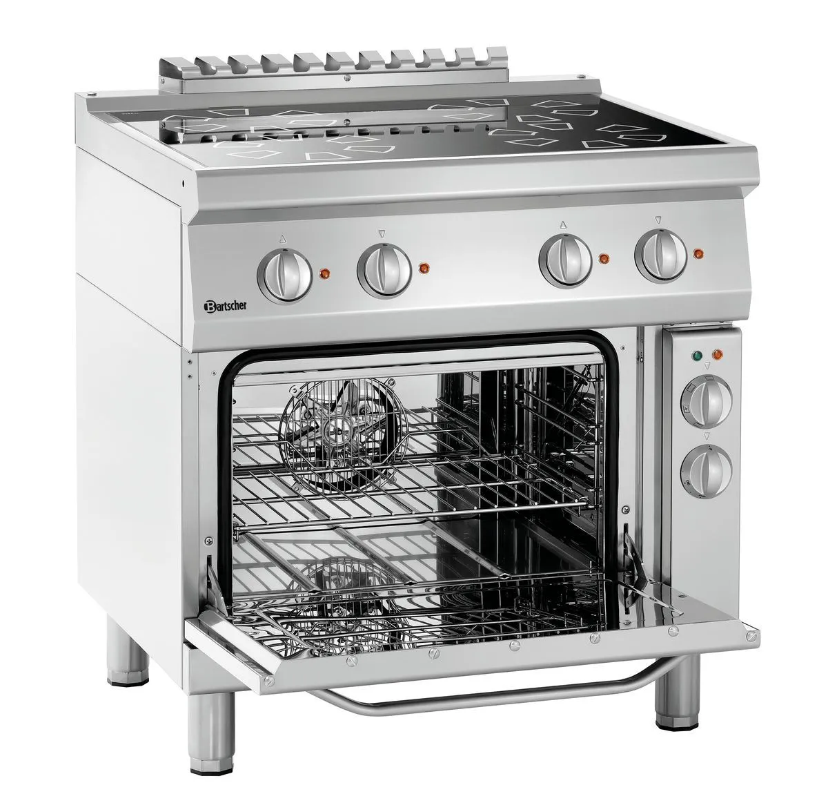 Bartscher Electric range 700, 4 HTzon., EBO Freestanding