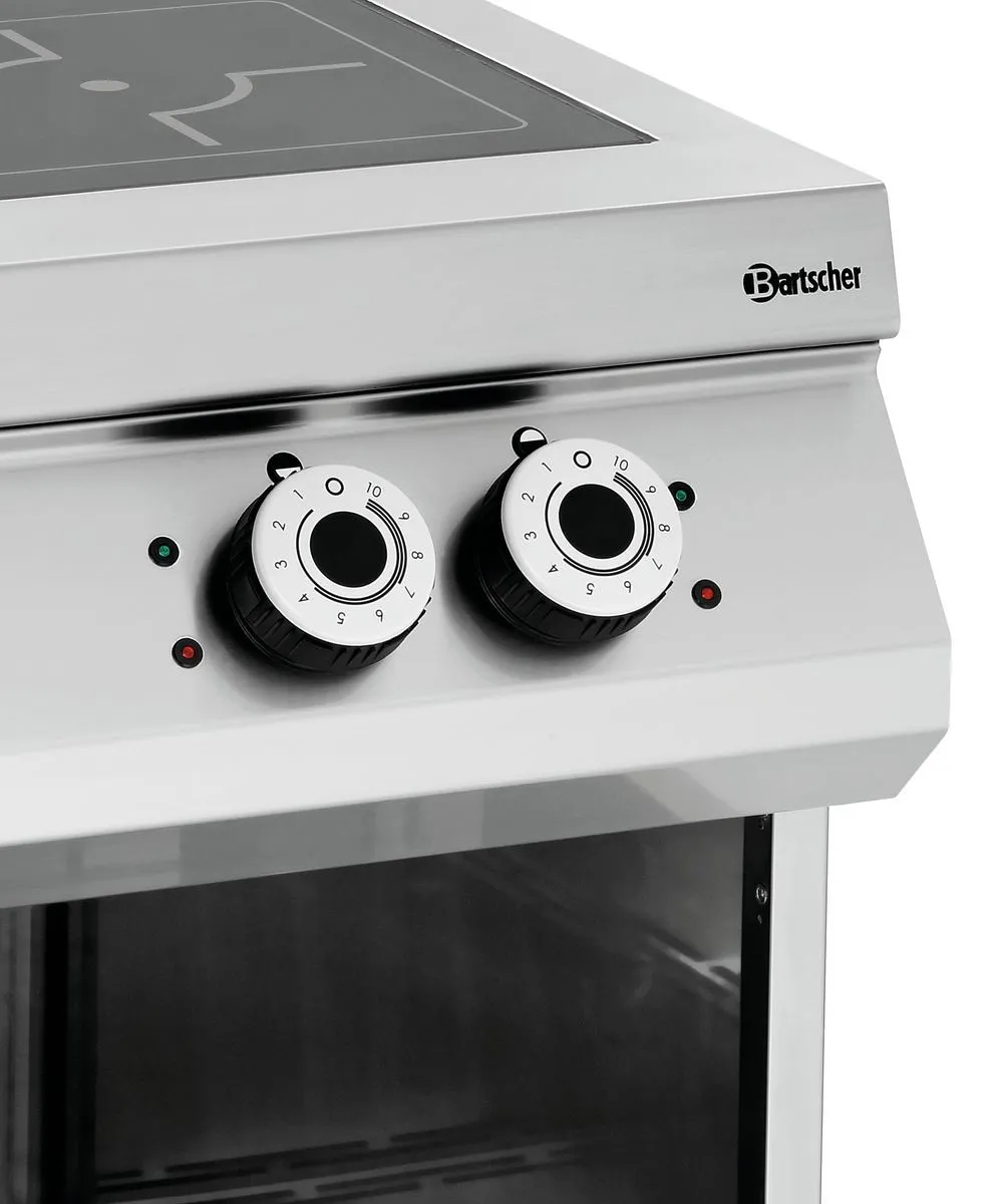 Bartscher Induction stove, 2 HTzon., OBU Freestanding