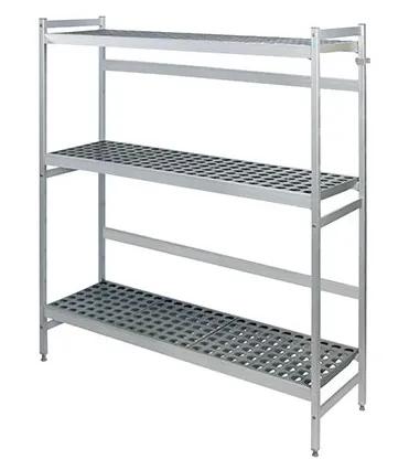 Full 3 Tier Modular Shelving Set with 2 Post Frames