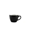 Genware Porcelain Matt Black Bowl Shaped Cup 9cl/3oz