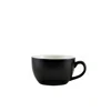 Genware Porcelain Matt Black Bowl Shaped Cup 25cl/8.75oz