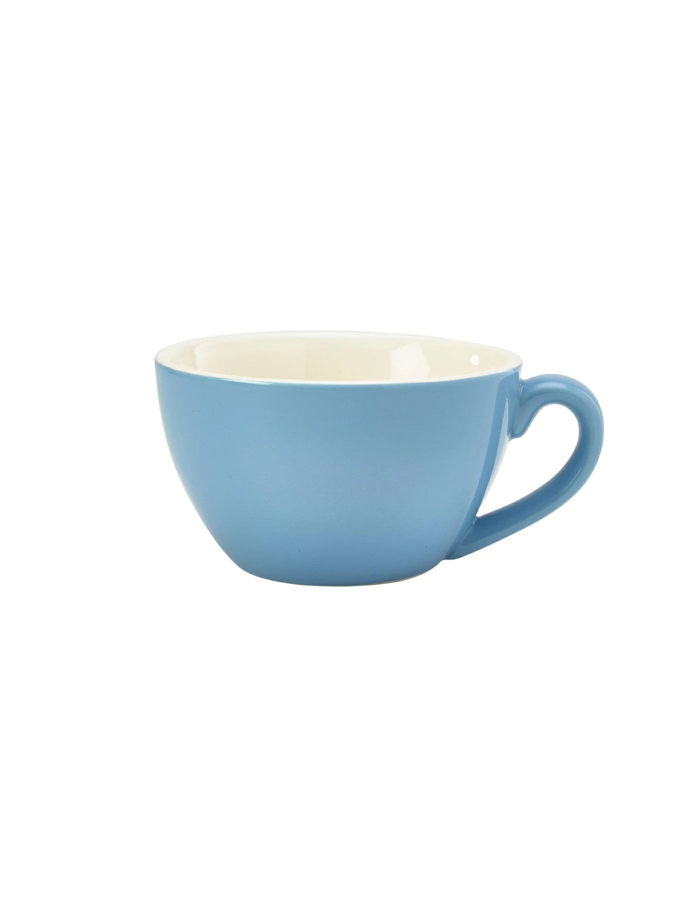 Genware Porcelain Blue Bowl Shaped Cup 34cl/12oz