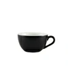 Genware Porcelain Matt Black Bowl Shaped Cup 34cl/12oz