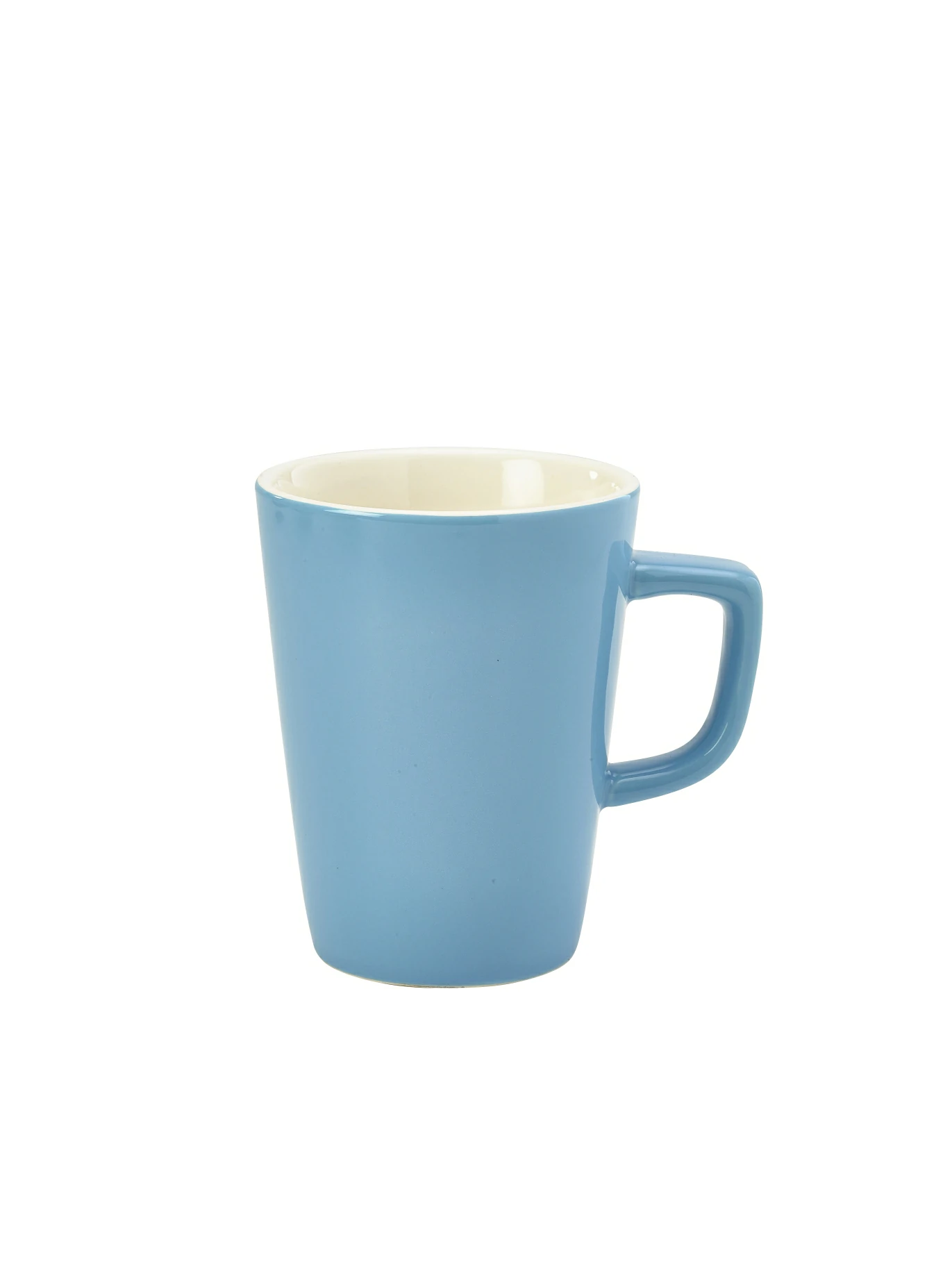 Genware Porcelain Blue Latte Mug 34cl/12oz