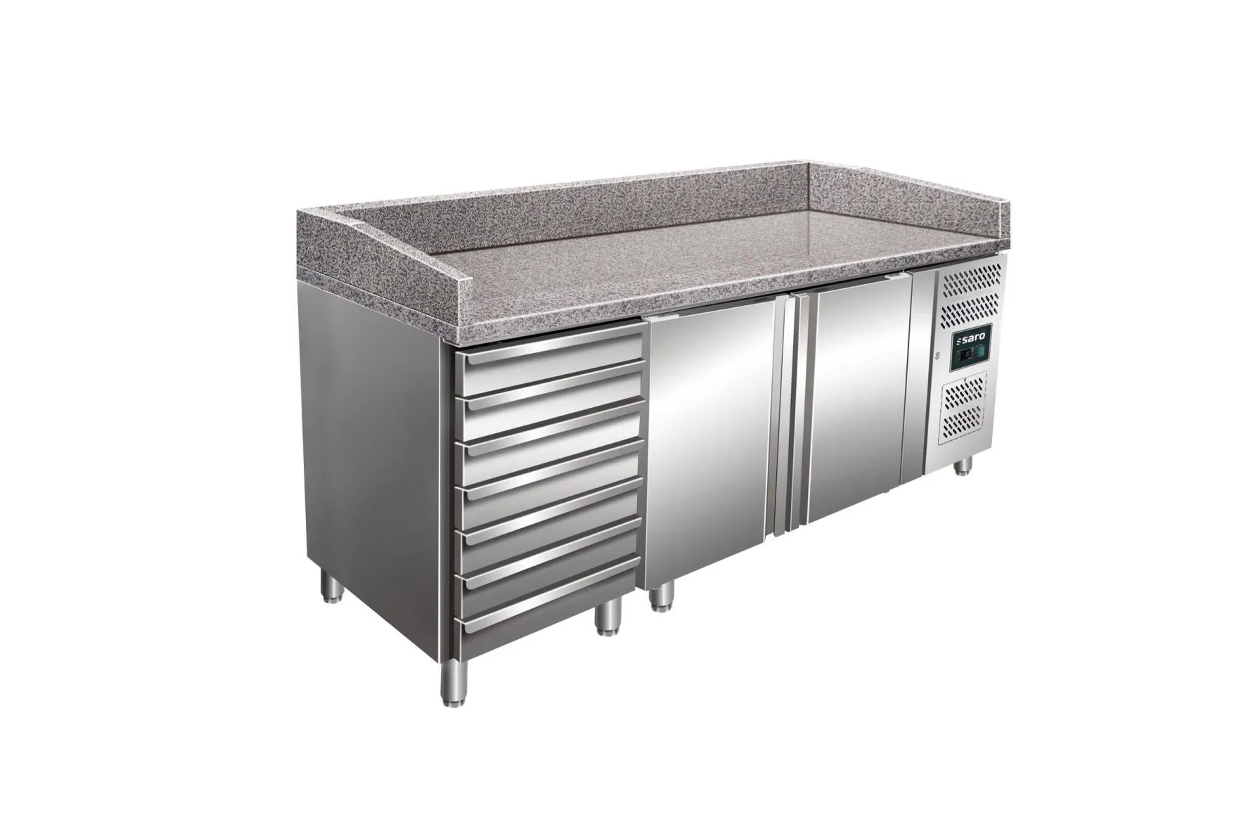 Saro Pizza preparation table with drawers Model MARGA P 2 Doors
