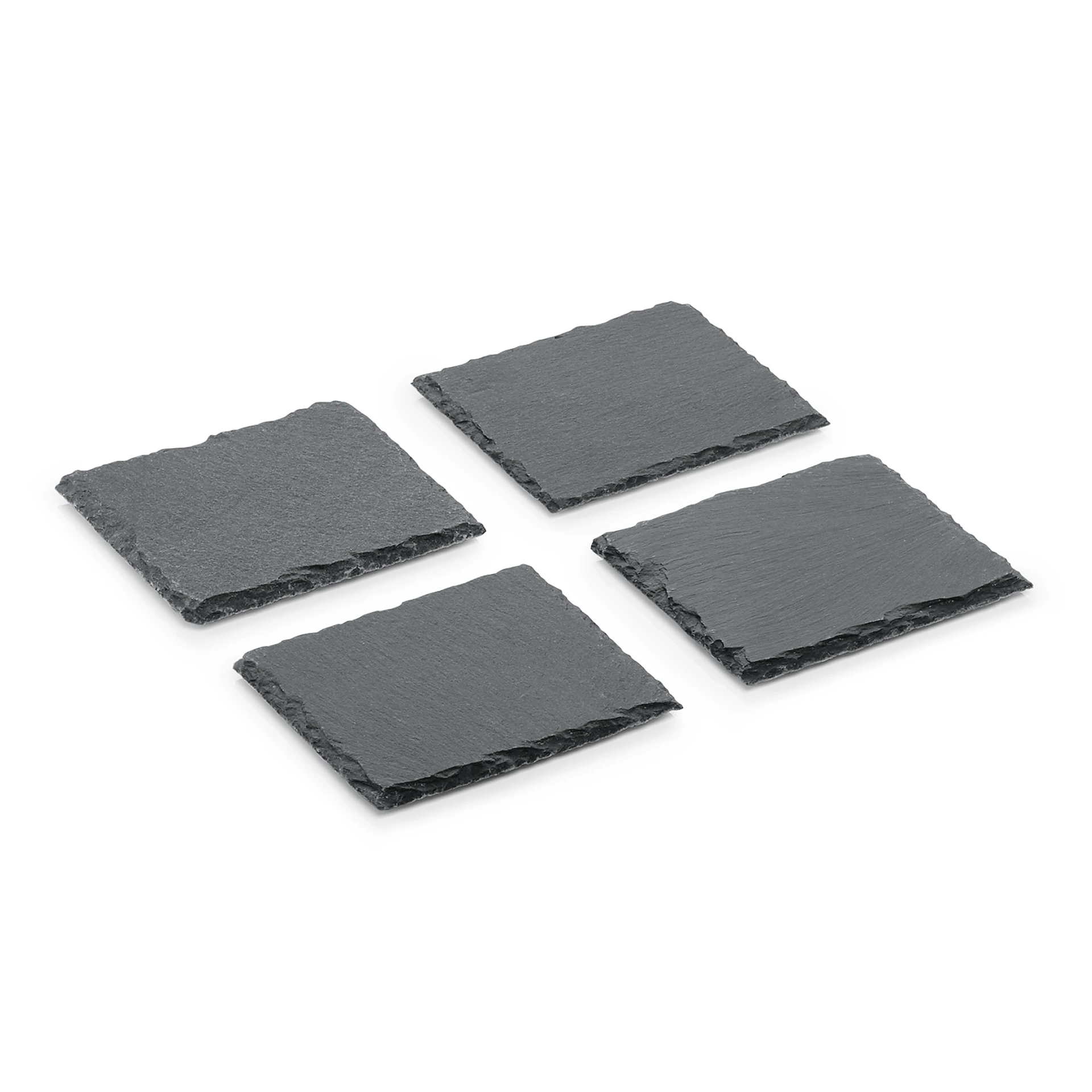 Natural slate platter set