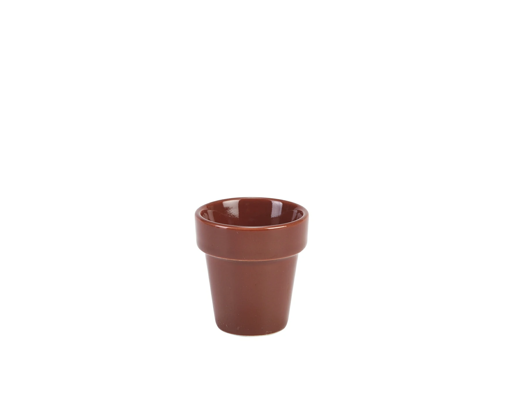 Genware Porcelain Plant Pot 5.5 x 5.8cm /2.1 x 2.25"