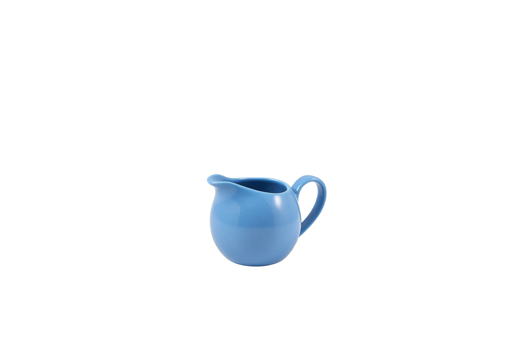 Genware Porcelain Blue Jug 14cl/5oz