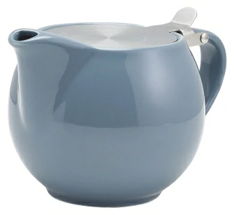 GenWare Porcelain Grey Teapot with St/St Lid & Infuser 50cl/17.6oz