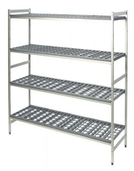 Full 4 Tier Modular Shelving Set with 2 Post Frames