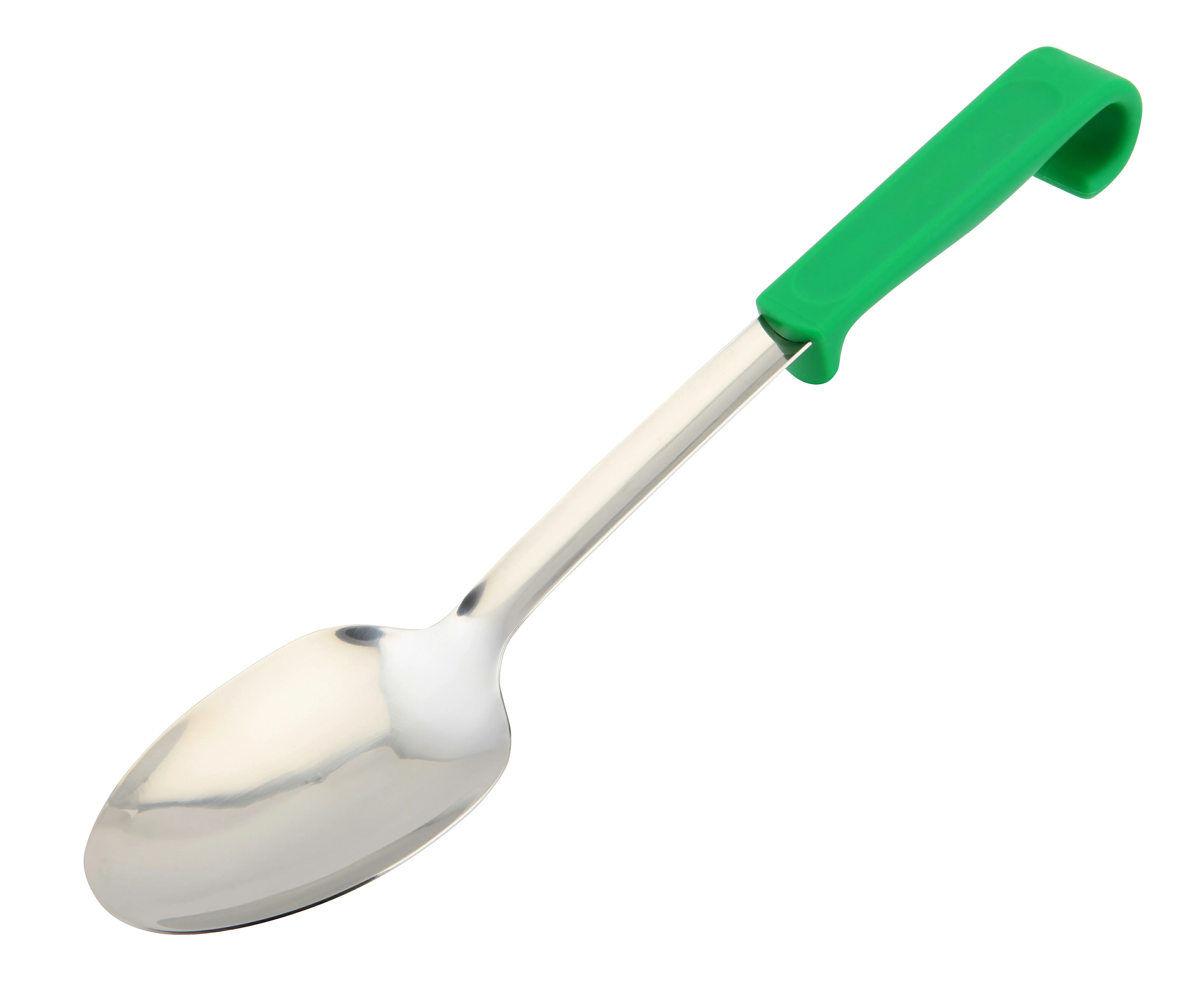 Genware Plastic Handle Spoon Plain Green