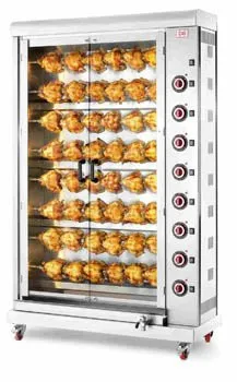 CB E48P-S8 - 8 Spit - 48 Bird Electric Chicken Rotisserie