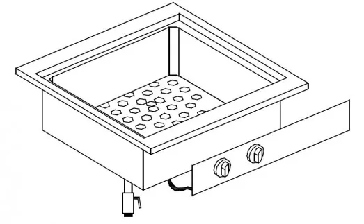 Giorik LBE6811D Drop In Electric Bain Marie