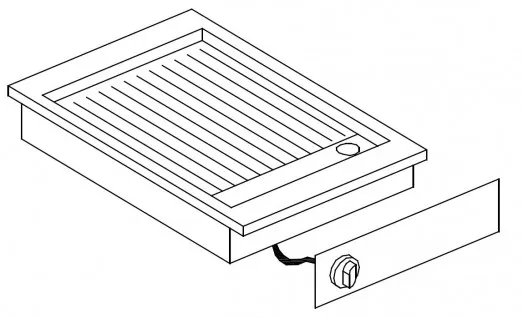 Giorik LGE4811D Drop In Ribbed Plate Electric Griddle