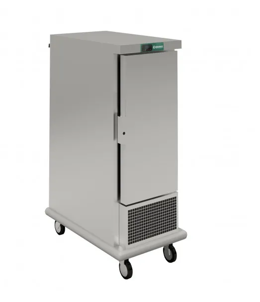 Emainox 12 Solid Door Slimline Mobile Refrigerated Holding Cabinet