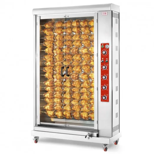 CB E90P-S15 - 15 Spit - 90 Bird Electric Chicken Rotisserie