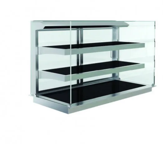 Elegance Drop In Ceran 3 Tier Heated Display - Operator Service Straight Glass