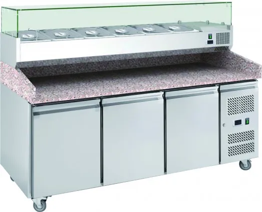 Chefsrange PP3+ - 3 Door Pizza Prep Counter