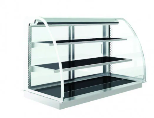 Elegance Drop In Ceran 3 Tier Heated Display - Operator Service Curved Glass