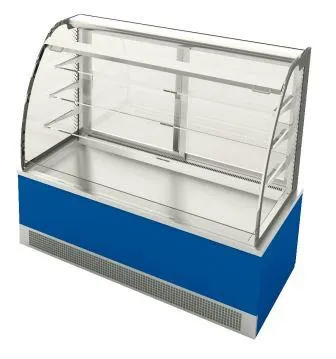 Emainox Desy - Low Level, 4 Tier Refrigerated Grab & Go Display Curved