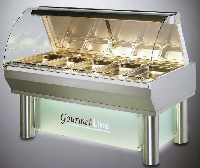 Ubert Gourmetline Freestanding Heated Display With Static Heat