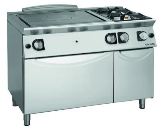 Giorik TG76FTR Medium Duty Gas Solid Top Range + 2 Open Burners