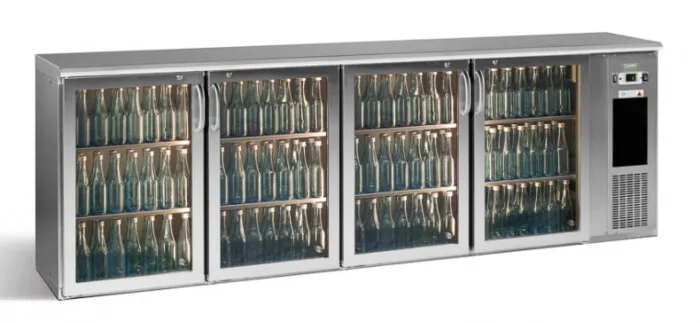 Gamko E3 2222GMUCS84 4 Glass Door Under Counter Bottle Cooler 728 Litres