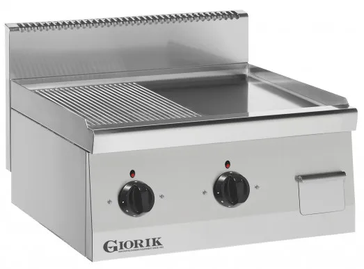 Giorik Snack 60 LGE6921X Slimline Electric Griddle - 1/2 Ribbed 1/2 Smooth