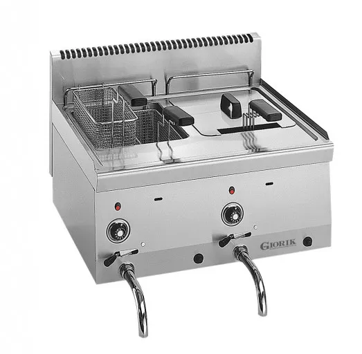 Giorik Snack 60 LFG6720 8+8 Ltr Slimline Twin Tank Gas Fryer