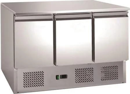 Chefsrange SS3H - 3 Door Space Saver Prep Counter