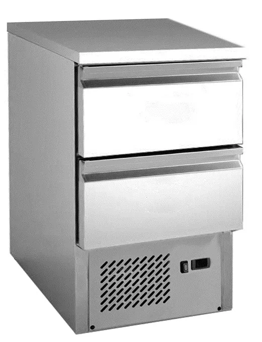 Chefsrange SS1H2D - Twin Drawer Space Saver Prep Counter