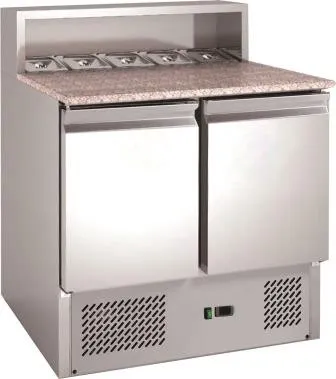 Chefsrange PSH900 - 2 Door Pizza Prep Counter With Granite Top