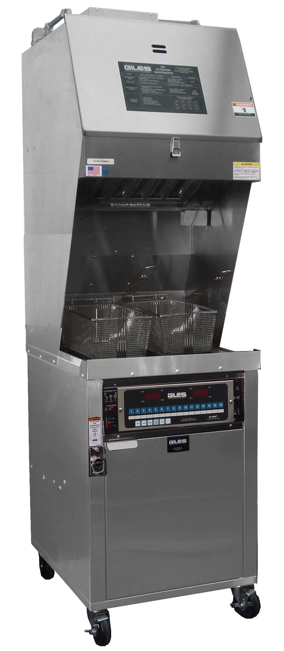 Giles WGMP-VH High Output Ventless Fryer With Ansul Fire Suppression System