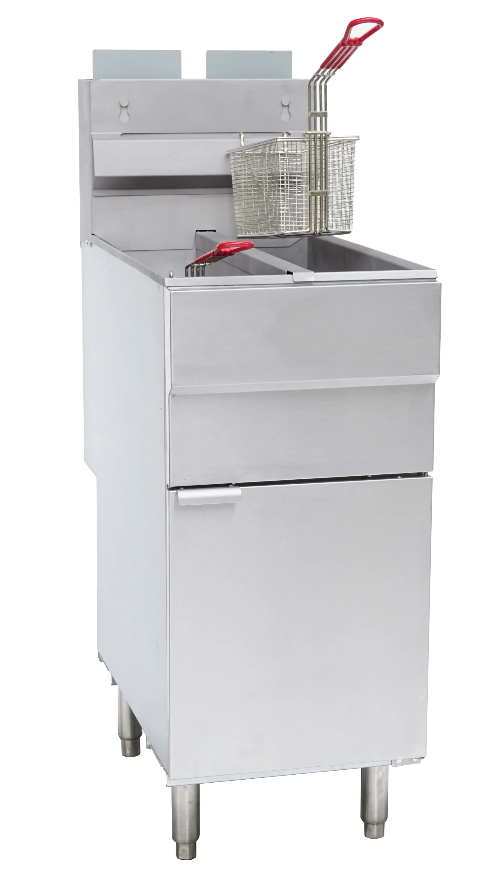 Chefsrange GF120T - 10+10 Ltr Slimline Twin Tank Gas Fryer (4 Burner)