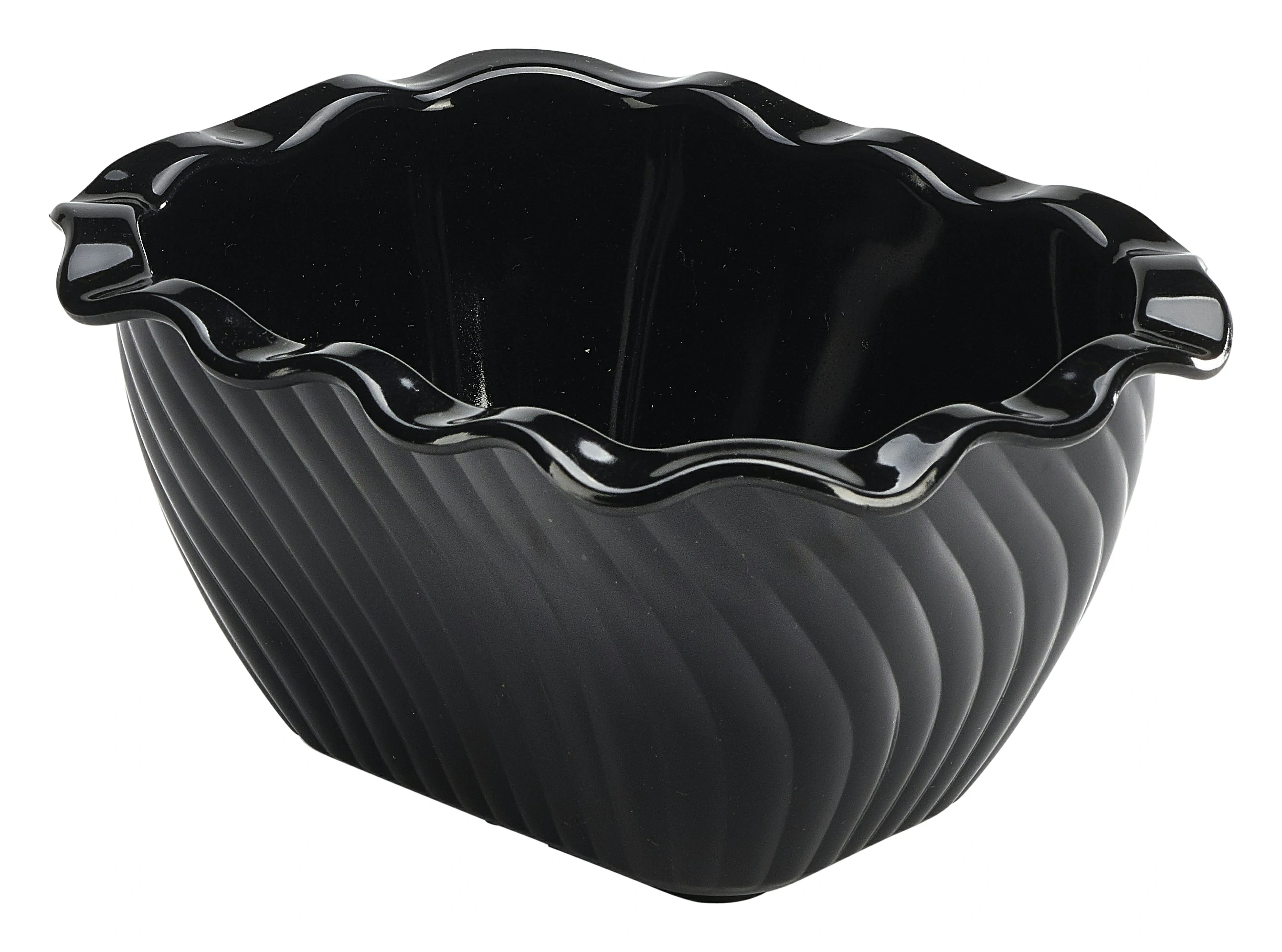 Crock 2.5Lb (1.1Kg) Tulip Black 158X127X89mm