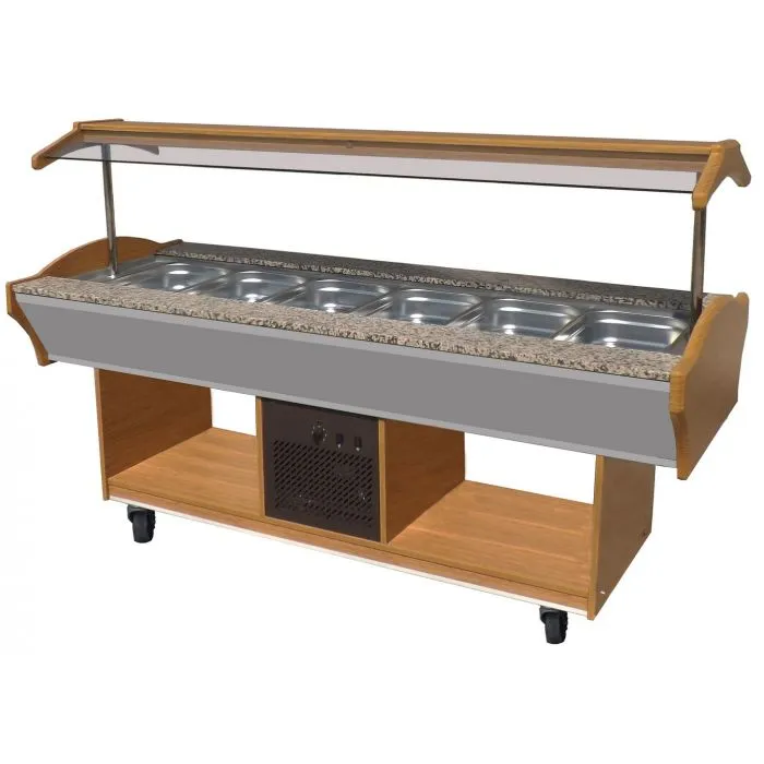 CombiSteel Refrigerated Buffet Wenge 6/1 GN