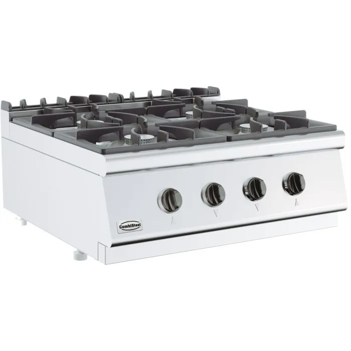 CombiSteel Base 700 Gas RANGE Boiling Hobs 4 Burner